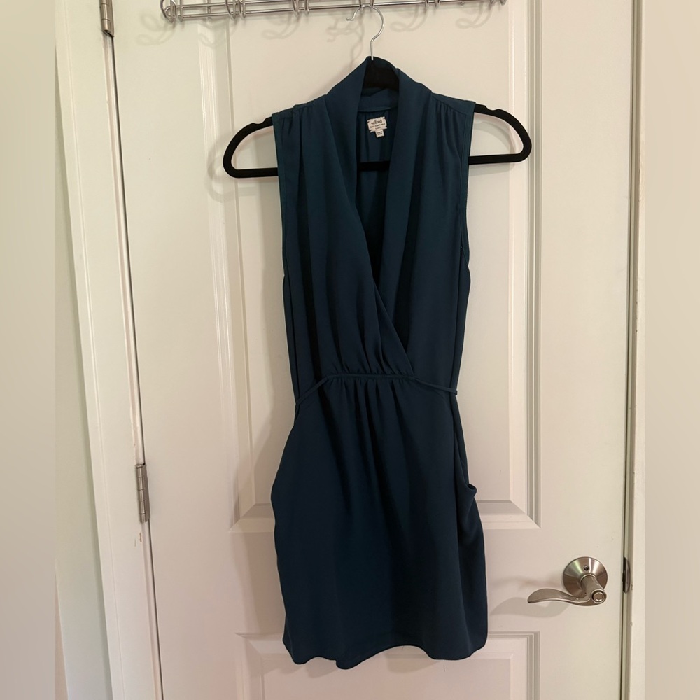 Wilfred Deep Blue Sleeveless Mini Dress